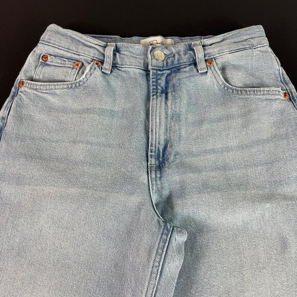 Rails Jeans Women's 26x26* Angeleno Crop Ultra Wide Leg Light Blue Denim Tag 24 - Picture 2 of 16